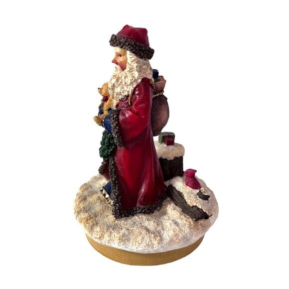 Our America Candle Lid Topper for Glass Jars Christmas Santa Holiday 4.5 In Tall - Picture 7 of 11